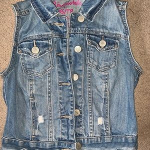 Jean cut-off jacket